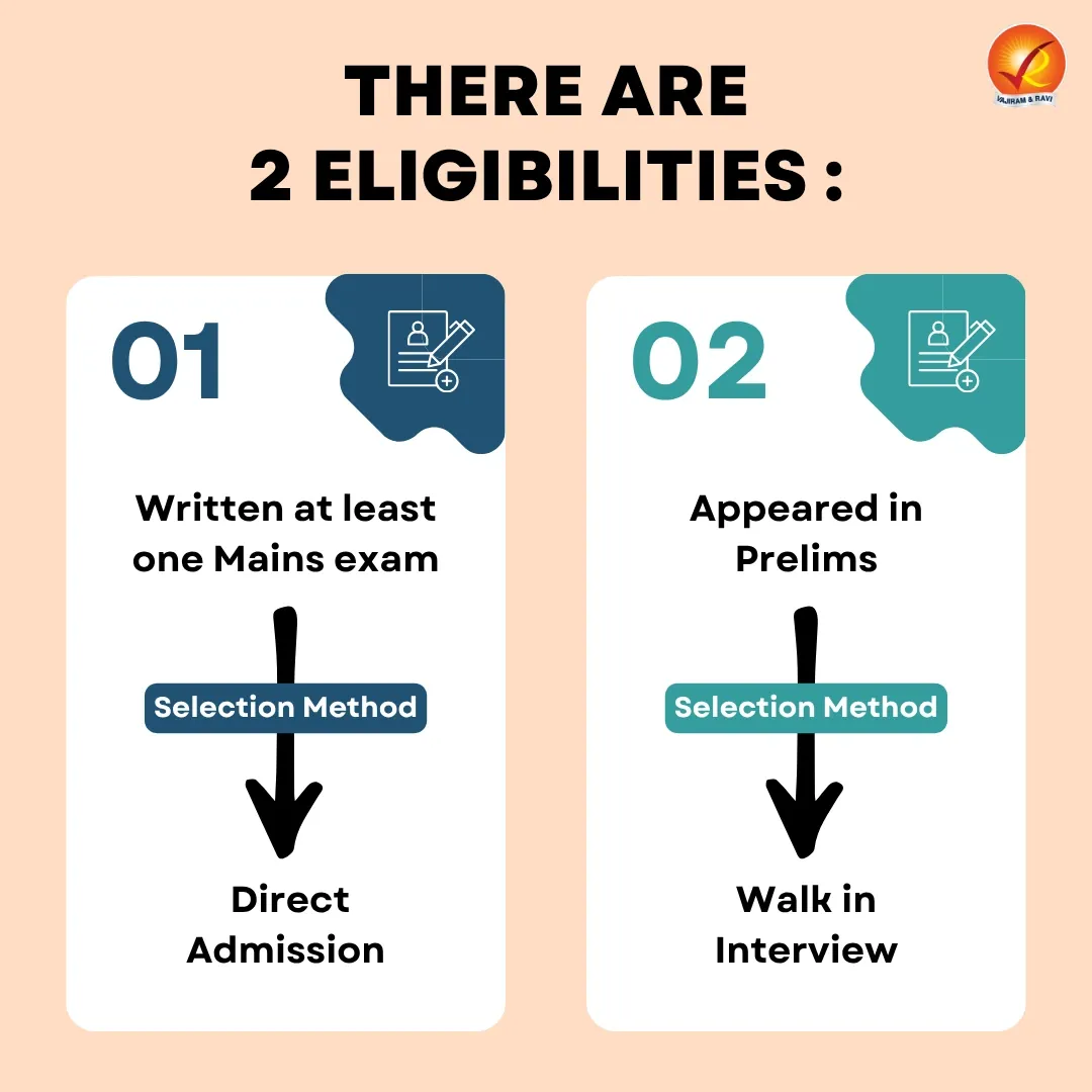 There are 2 eligibilities